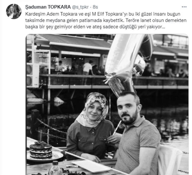 İstiklal Caddesi'ndeki patlamada kardeşini kaybeden kadından acılı mesaj: Ateş sadece düştüğü yeri yakıyor
