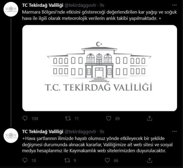 Tekirdağ'da okullar tatil mi? Son Dakika! 10 Mart Tekirdağ Valiliği açıklaması! Tekirdağ'da kar tatili var mı?