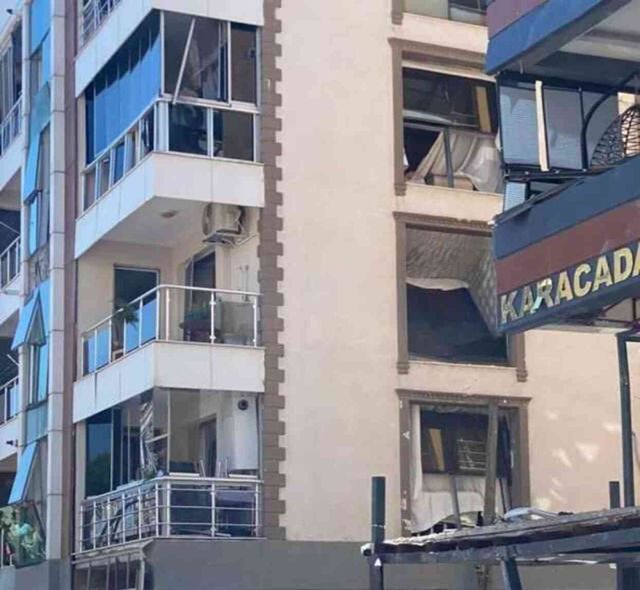 İzmir'deki doğal gaz patlamasından ilk görüntüler! Ortalık resmen savaş alanına döndü