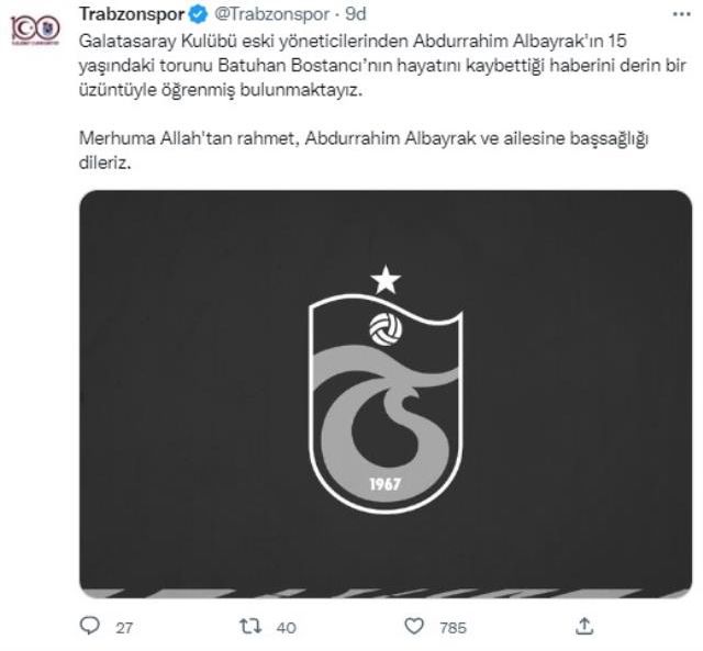 Abdurrahim Albayrak'ın acısını paylaştılar! Ezeli rakiplerden taziye mesajları