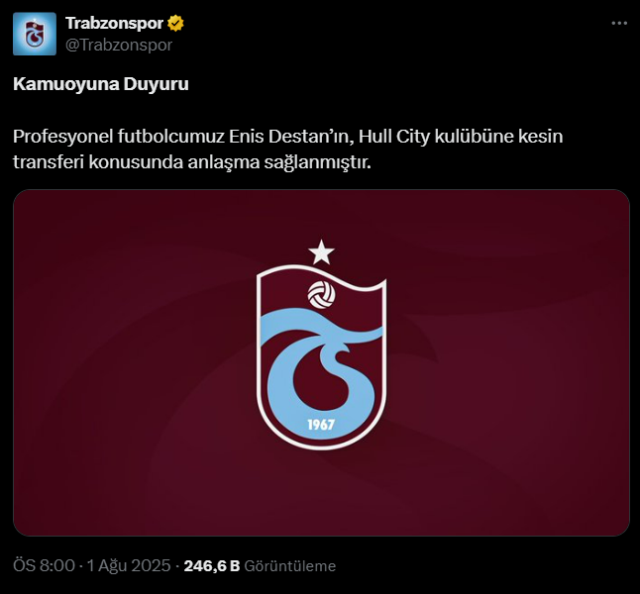 Resmi Transfer Detayları ve Anlaşma Koşulları