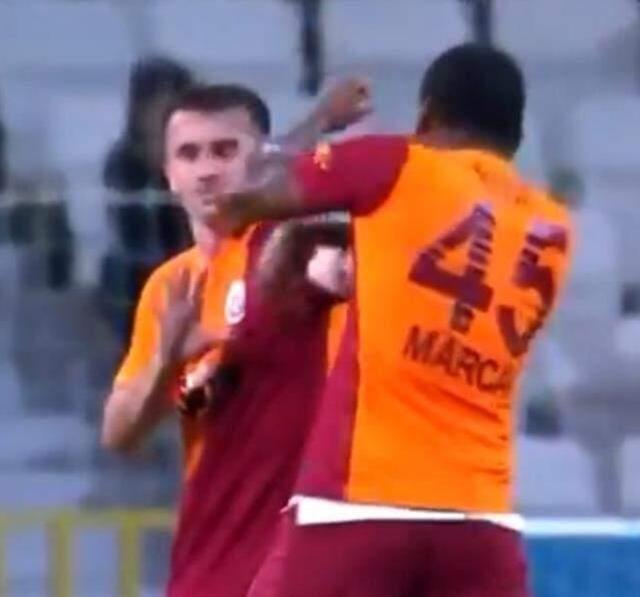 Son Dakika: Galatasaray'da Kerem Aktürkoğlu'na kafa ve yumruk atan Marcao, kırmızı kart gördü