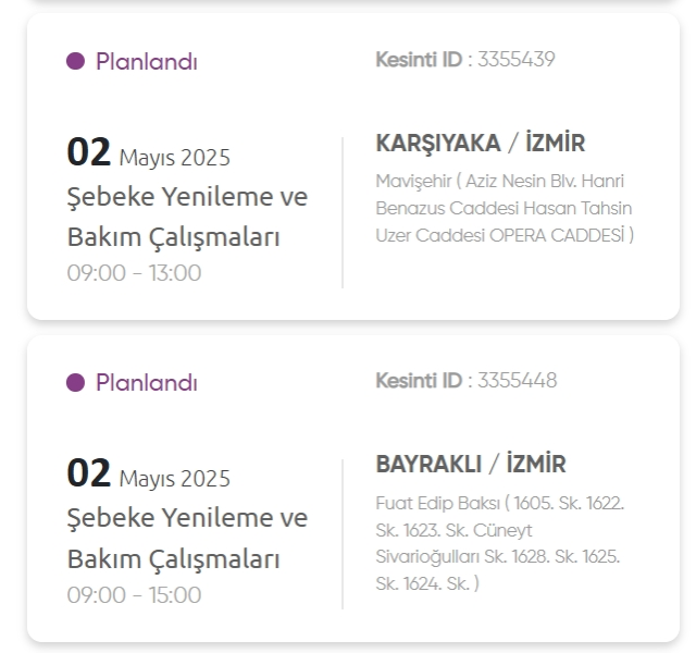 İzmir GEDİZ elektrik kesintisi! 2 Mayıs İzmir'de elektrik kesintisi ne zaman bitecek, elektrikler ne zaman gelecek?