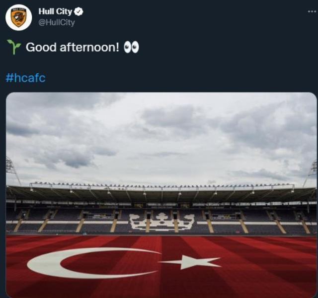 Acun Ilıcalı'nın takımı Hull City'den Türk bayraklı mesaj! Paylaşıma beğeni yağıyor
