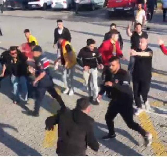 Türkiye Kupası finali öncesi ortalık savaş alanına döndü! Taraftarlar birbirine öldüresiye saldırdı