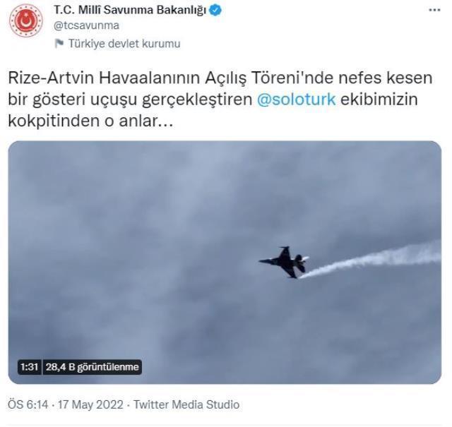 SOLOTÜRK'ün Rize-Artvin Havalimanın açılışında nefes kesen gösterisi