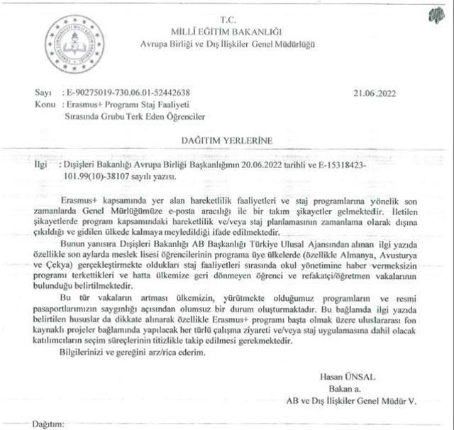 Binlerce öğrenci ve öğretmenin Erasmus'u bahane edip AB ülkelerine iltica ettikleri ortaya çıktı