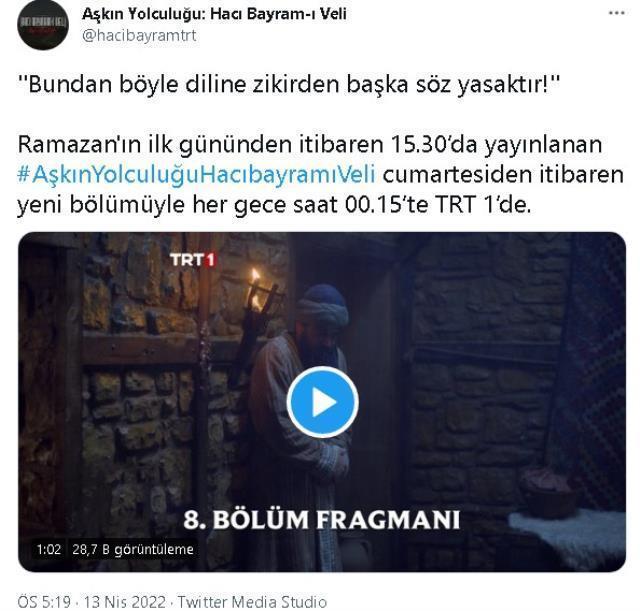 Aşkın Yolculuğu Hacı Bayram-ı Veli yok mu, neden yok? 1 Nisan Cuma Aşkın Yolculuğu Hacı Bayram Veli neden başlamadı, final mi yaptı, bitti mi?