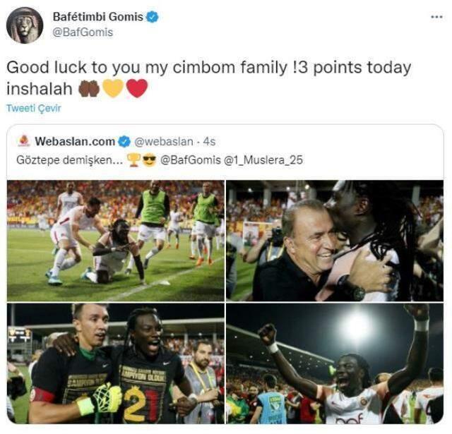 Bafetimbi Gomis, Galatasaray'a başarılar diledi! Paylaşımına 'Geri dön' yorumları yağdı