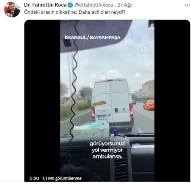 Son Dakika | Bayrampaşa'da ambulansa yol vermeyen minibüs şoförüne ceza