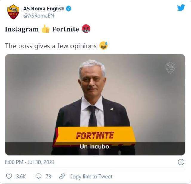 Jose Mourinho'ya göre Fortnite futbolcuların dikkatini dağıtıyor!