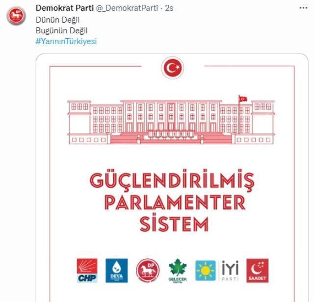 6 muhalefet partisinden 28 Şubat'taki toplantı öncesi aynı anda ortak paylaşım