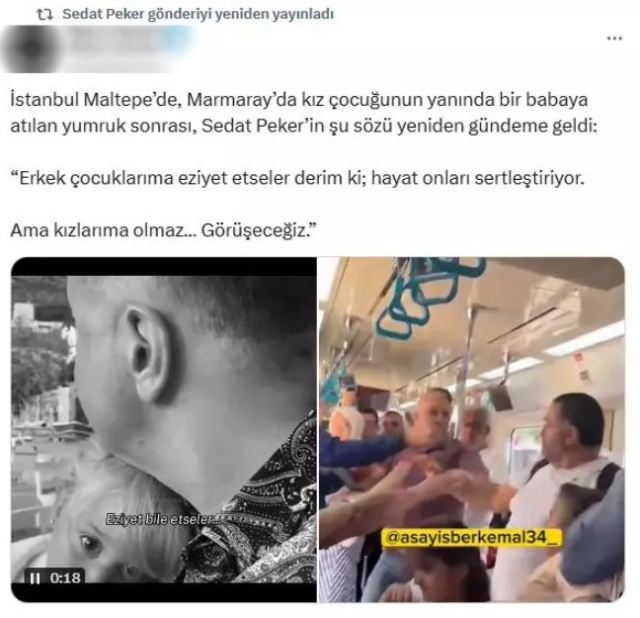 'Sedat Peker, Marmaray'da darbedilen babaya araç alması için 2,5 milyon TL gönderdi' iddiası
