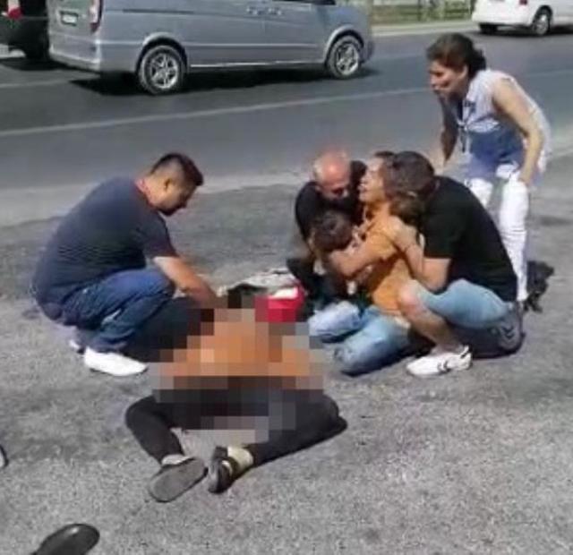 Kamyonun altında kalan anne ve bebek yaşamını yitirdi, babanın feryatları yürek yaktı