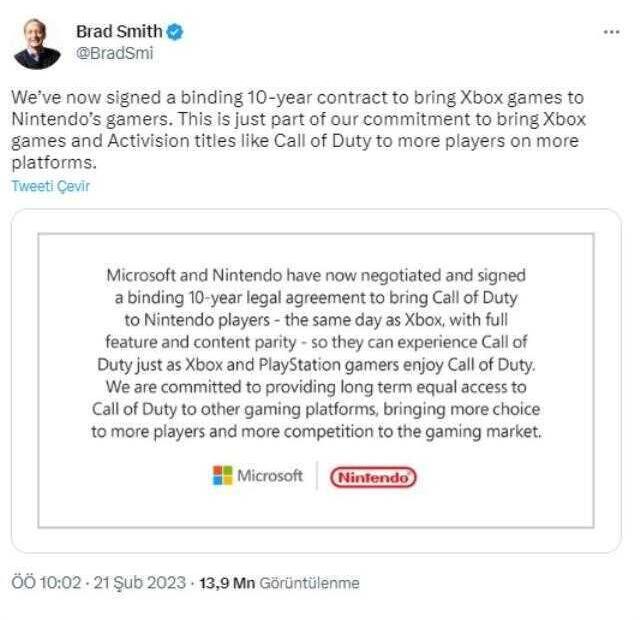 Microsoft Nintendo ile anlaştı! 10 yıl daha Call of Duty gelecek