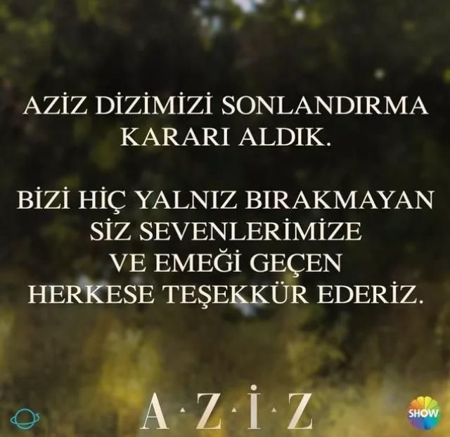 Aziz neden yayından kaldırıldı? Aziz neden bitti? Aziz neden final yaptı?