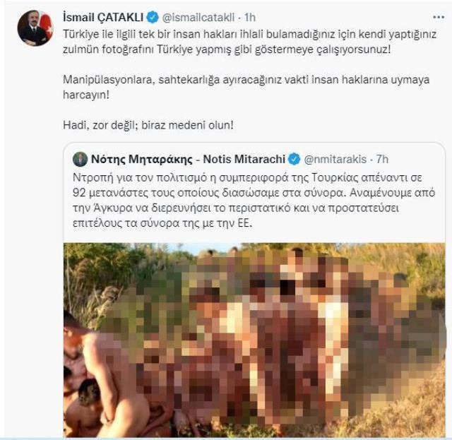 Yunanistan'ın paylaştığı skandal fotoğrafa Türkiye cephesinden yanıt gecikmedi: Biraz medeni olun