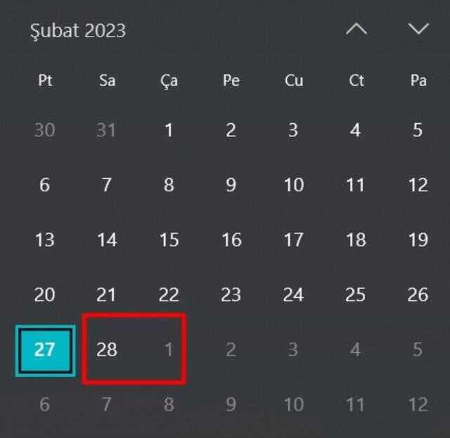 2023 Şubat 28 gün mü 29 gün mü çekiyor? Bu sene Şubat ayı kaç gün 2023? Şubat ayı bu yıl kaç çekiyor?