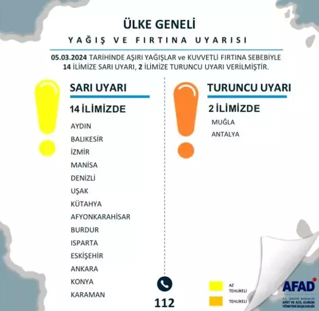 İçişleri Bakanı Yerlikaya, yağışlar ve fırtına için uyarılarda bulundu