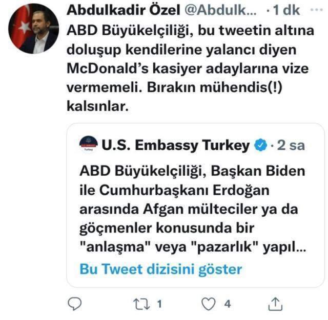 AK Partili vekilden tepki çeken paylaşım! Eleştiri bombardımanına tutulunca silmek zorunda kaldı