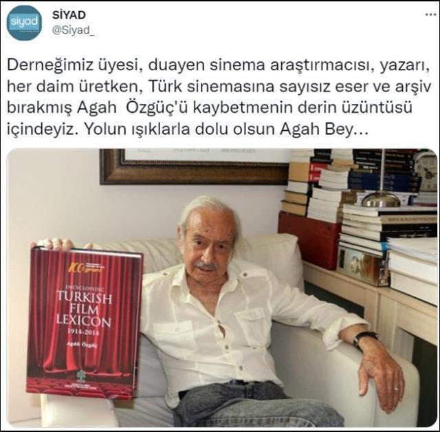 Agah Özgüç... SİNEMA DÜNYAMIZIN ACI KAYBI!