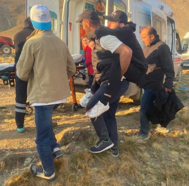 Şehitler anısına vefa yürüyüşü yapan gruba ayı saldırdı! Ayağından ısırılan genç kendini kayalıklardan attı