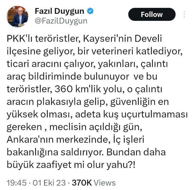 İçişleri Bakanı Ali Yerlikaya'yla ilgili paylaşım yapan gazeteci gözaltına alındı