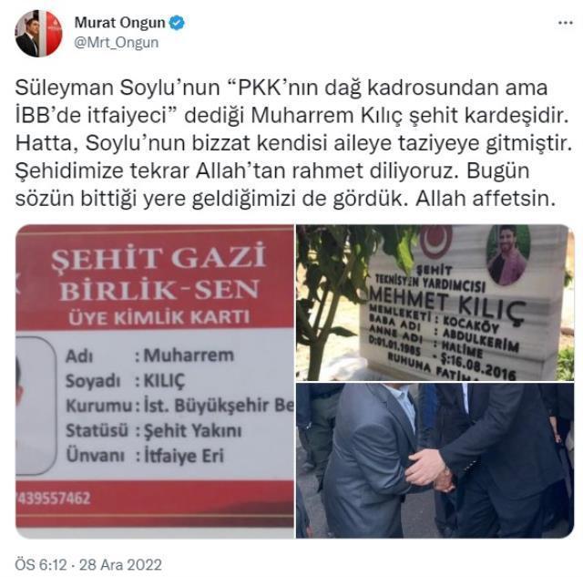 İBB'nin açıklamasına İçişleri'nden yanıt geldi! Soylu'nun terörist dediği isimle ilgili bakanlık farklı, belediye farklı konuşuyor