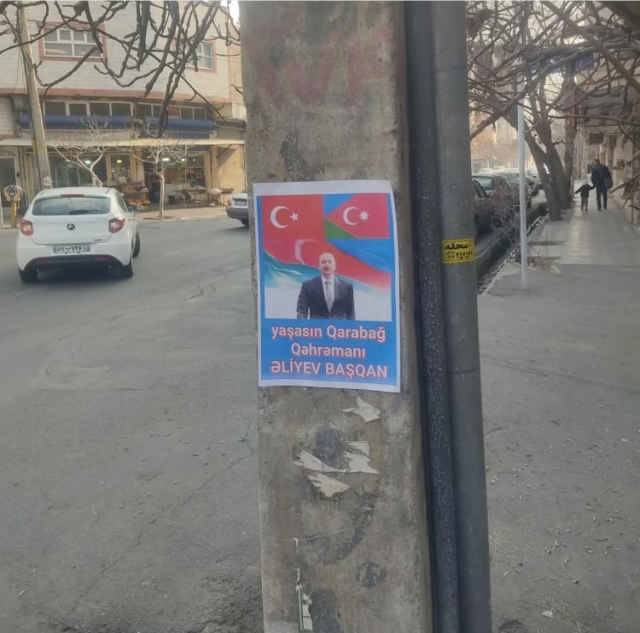 ran'da artan grnt! Cumhurbakan Erdoan'n posterleri asld