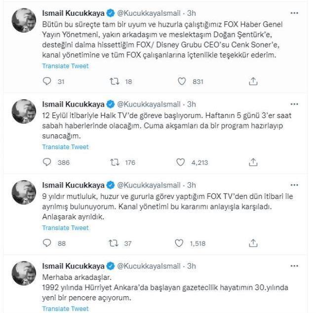 FOX TV'den Halk TV'ye 3 milyon dolara geçtiği söylenen İsmail Küçükkaya sessizliğini bozdu