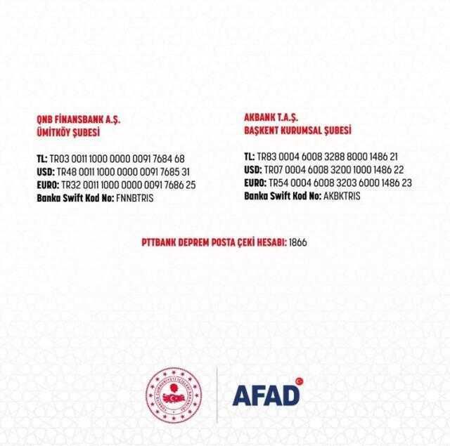 Depremzedelere para yardımı nasıl yapılır? AFAD para bağışı nasıl yapılır? AFAD bağış hesapları nelerdir?