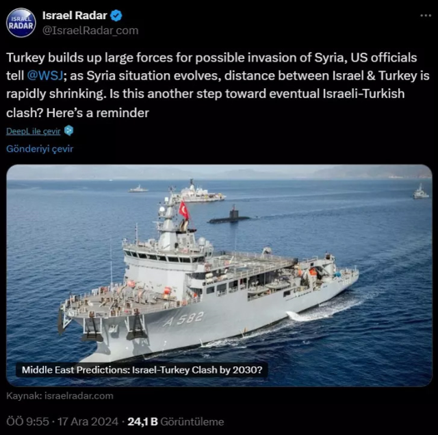 İsrail medyası, Türkiye ile savaş için tarih verdi