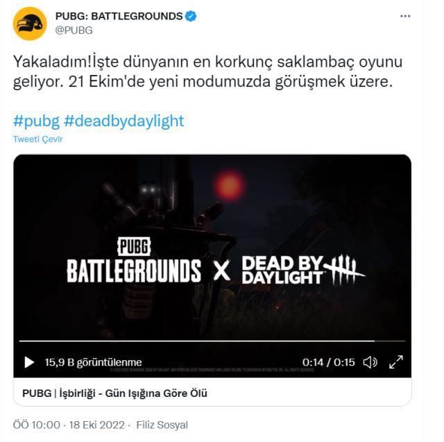 PUBG Battlegrounds, Dead by Daylight iş birliğini duyurdu