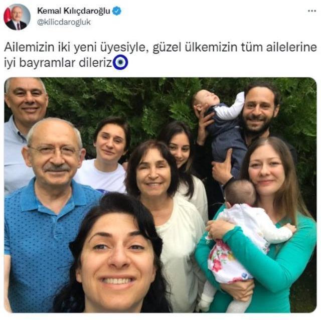 Kılıçdaroğlu, bayram paylaşımını aile fotoğrafıyla yaptı