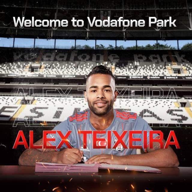 Brezilyalı yıldız Alex Teixeira, resmen Beşiktaş'ta