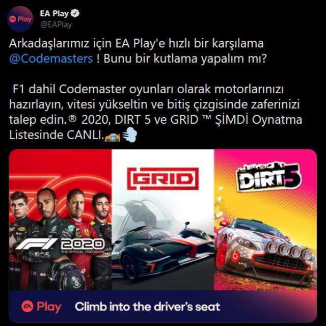 F1 2020, Dirt 4 ve daha fazla yarış oyunu Xbox Game Pass'e ekleniyor!