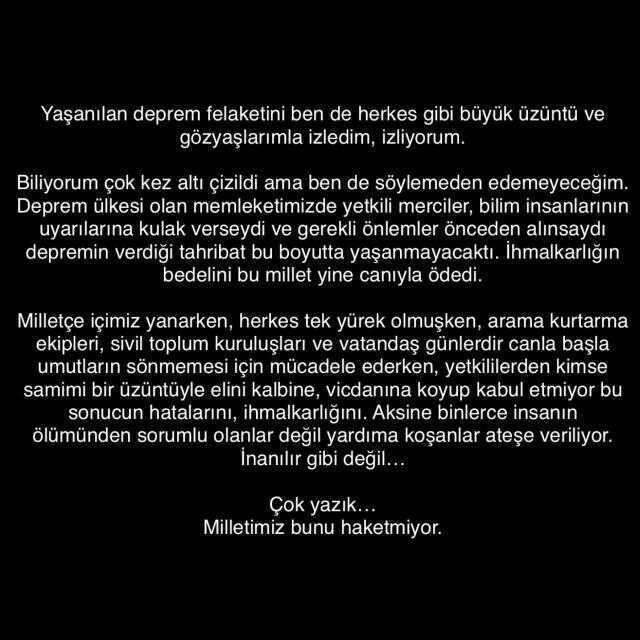 Tarkan'dan depremle ilgili sitem dolu paylaşım: Yardıma koşanlar ateşe veriliyor