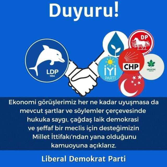 Liberal Demokrat Parti 6'lı Masayı, Kılıçdaroğlu'nu destekliyor mu?