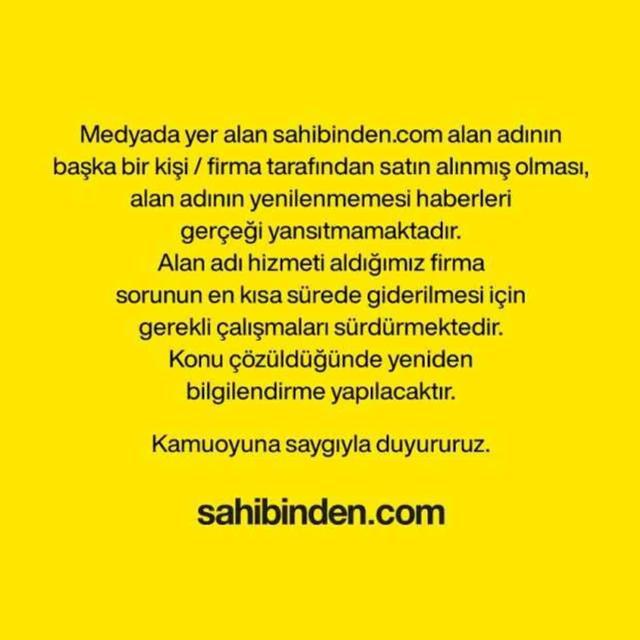 İlan sitesi Sahibinden'e erişilemiyor! Şirketten açıklama geldi