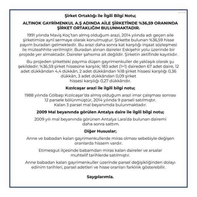 Cumhur İttifakı'nın Ankara adayı Turgut Altınok'tan '600 daire' iddiasına yanıt