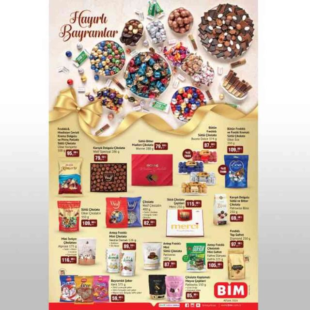 BİM Bayram Şekeri Çikolata ürünleri geldi mi? BİM Aktüel 2-5 Nisan Kataloğu! BİM'e gelecek ürünler ve BİM fiyat listesi nedir?