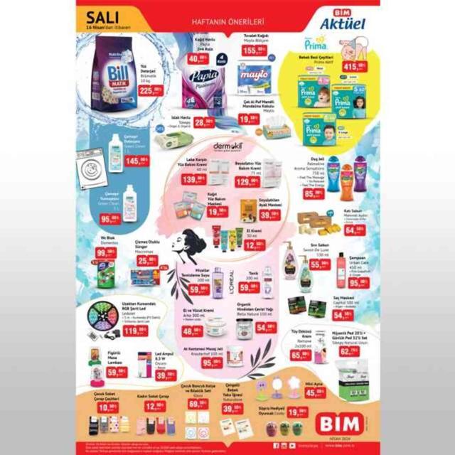 BİM AKTÜEL KATALOĞU 16-19 NİSAN YAYINLANDI | BİM bu hafta katalog ürünleri neler? BİM'e gelecek ürünler ve BİM fiyat listesi!