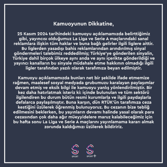 İtalya Ligi maçları yayınlanıyor mu? Serie A maçları kanalı mı değişti, S Sport'ta yayınlanmıyor mu?