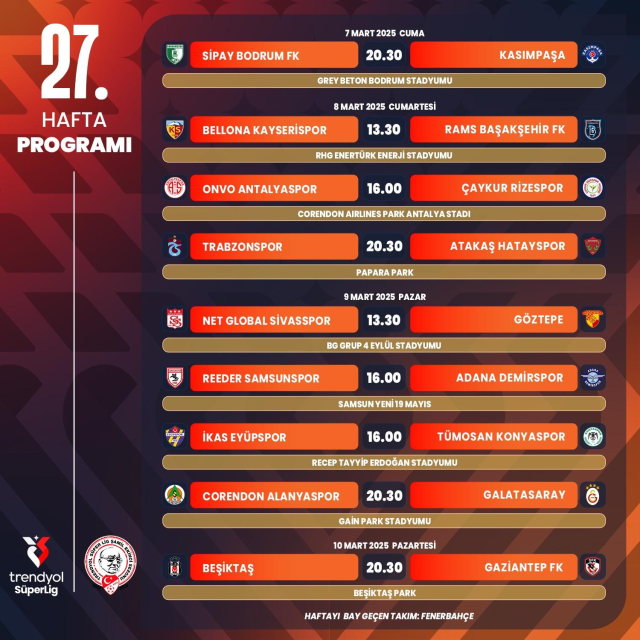Öne Çıkan Maçlar ve Programlar