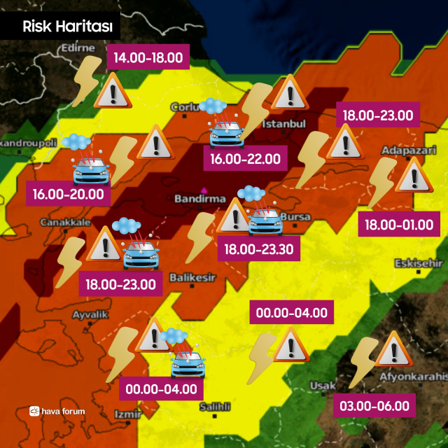٣٦ ساعة حاسمة لـ ١٥ محافظة، بما فيها إسطنبول! جبهة باردة باروكلينيكية قادمة