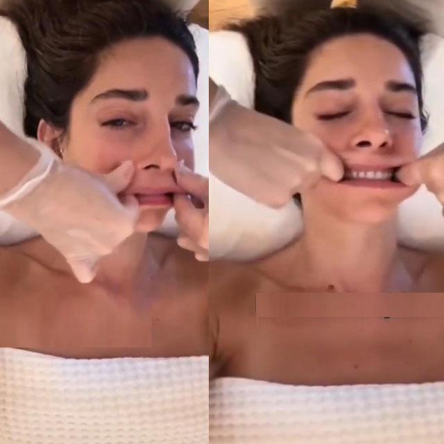 Elvin Levinler ağzının içine masaj yaptırdı