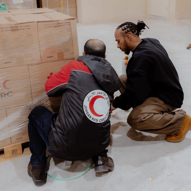 Gazze halkını destekleyen Lewis Hamilton'dan anlamlı hareket