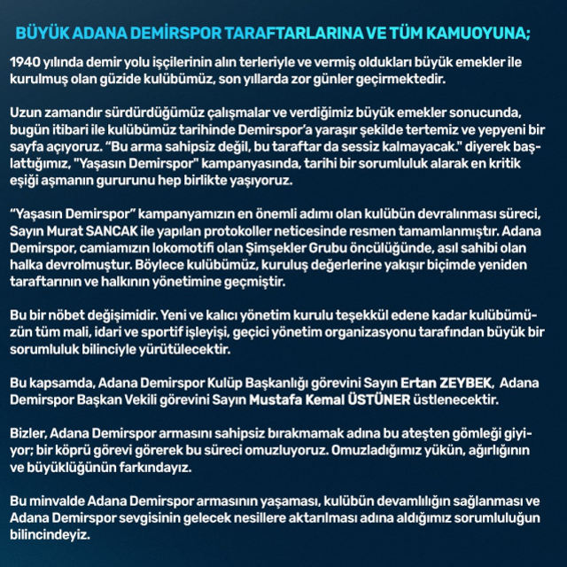 Türk futbolunda tarihi olay! Bir zamanlar Süper Lig'i sallayan takımı taraftarlar devraldı