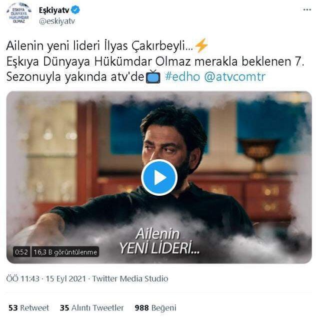 EDHO ne zaman? Eşkıya Dünyaya Hükümdar Olmaz ne zaman başlıyor? EDHO yeni sezon (7. sezon) ne zaman yayınlanacak?