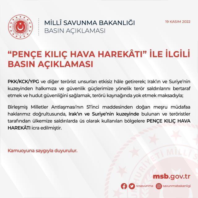 Son Dakika: İstiklal için hesap vakti! Terör hedefleri gece yarısı operasyonuyla yerle bir edildi